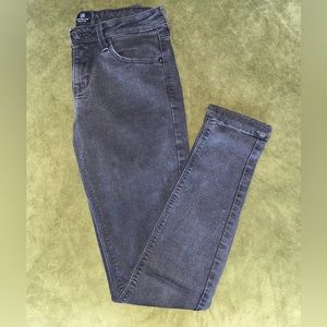 Just Black Mid-Rise Skinny Jeans - Dark Grey